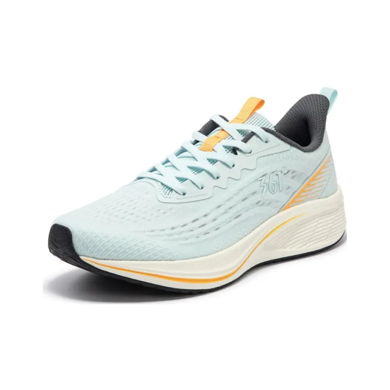 361° Abrasion Resistant Low Top Running Shoes Men's Blue Orange-1