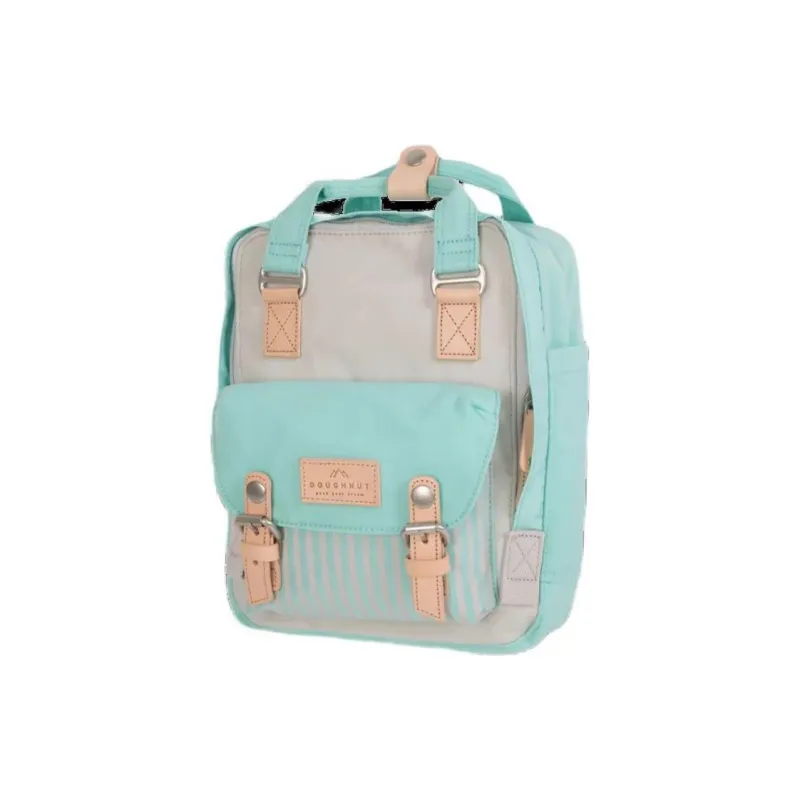 Doughnut Nylon Backpack Mini Women's Green & Gray-1