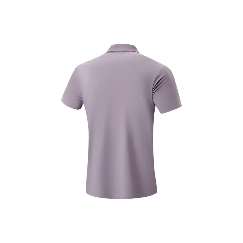 LiNing Fitness Series Polo Shirt Men's Screw Pine Purple-1