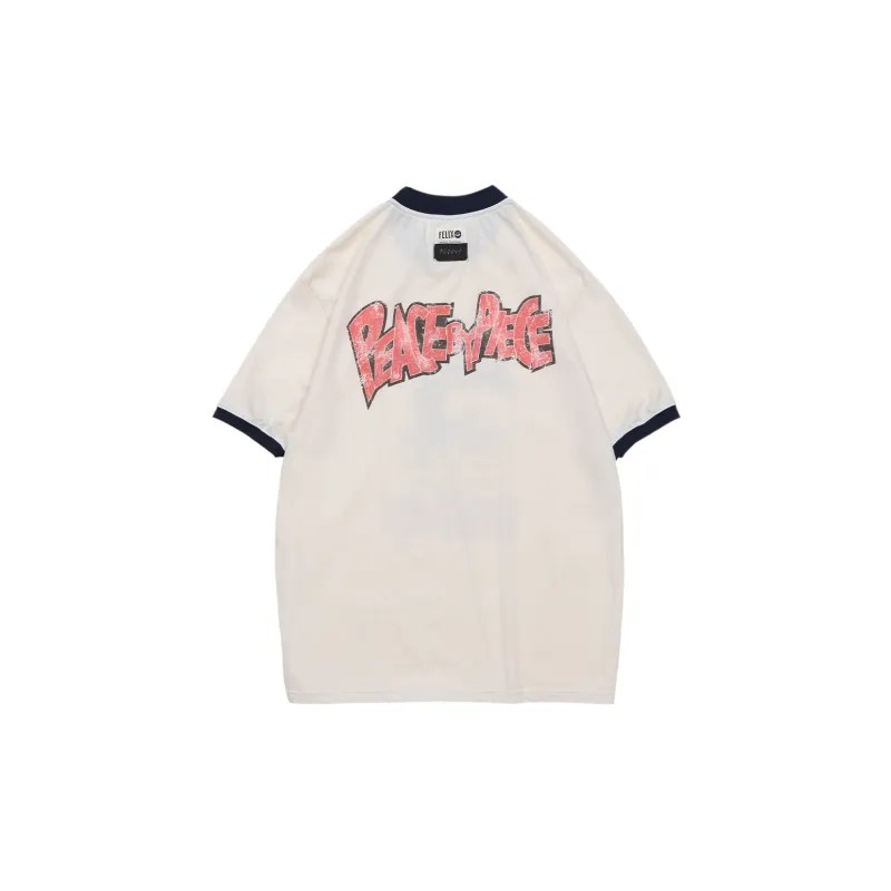 XVESSEL Felix Cat Co branded Series T Shirts Unisex White-1