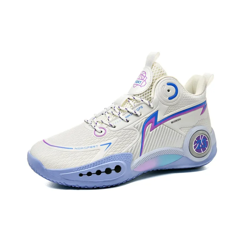 MUSNODO Shock Absorbers With Slip Resistant Features Mid Top Basketball Shoes Unisex-1