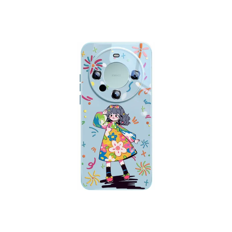 Sen Dog Glass Material Sense Of Premium Phone Cases Applicable To Huawei Mate60Pro/50/40-0