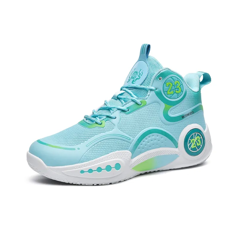 MUSNODO Cushioning Anti-Slip Wear-Resistant Breathable Supportive Rebound Mid-Top Basketball Shoes Unisex-15