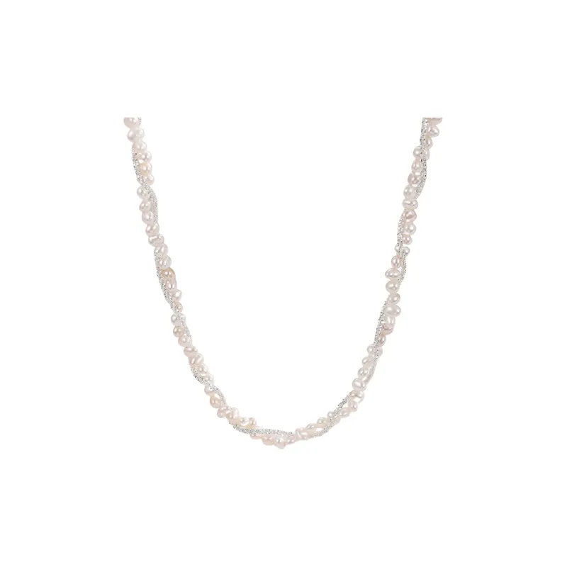 ADHORA S925 Silver Pearl Necklaces Women's-0