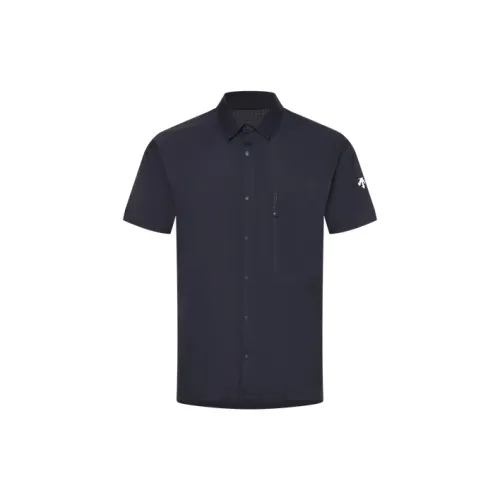 DESCENTE BLEU Shirts Men