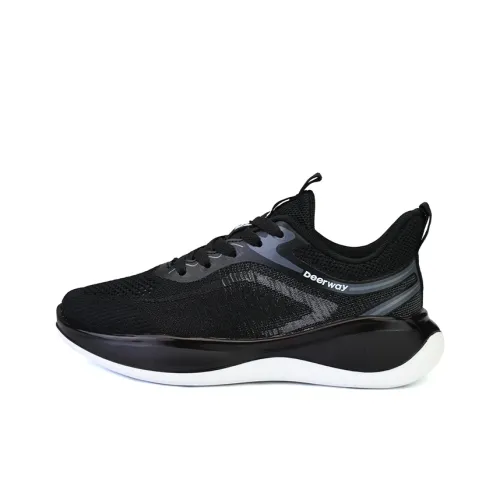 DEERWAY Running Shoes Women's Low-Top Black