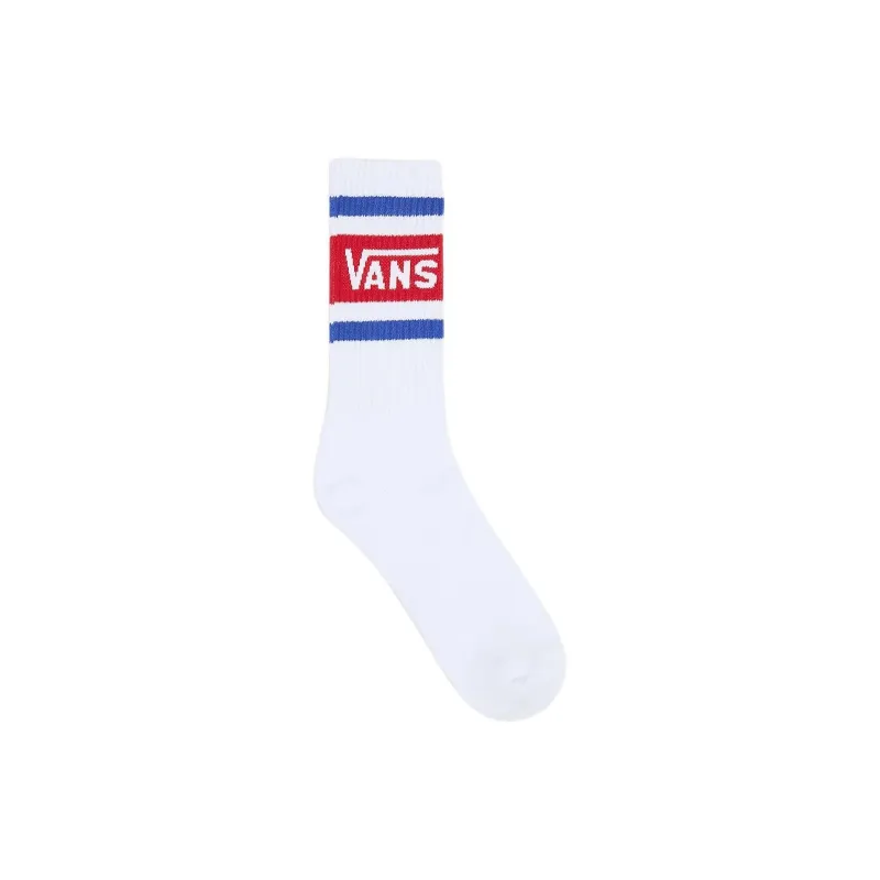 Vans Drop V Crew Mid Calf Socks Men's 1 Pack White-1