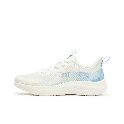 361° Anti Slip Wear Resistant Low Top Running Shoes Men's White Blue