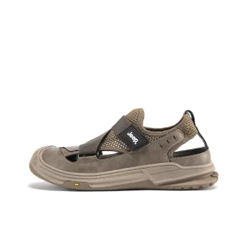 Jeep Abrasion Resistant Lightweight Breathable Quick Dry Slip Resistant Odor Resistant River Trekking Shoes Men's Khaki