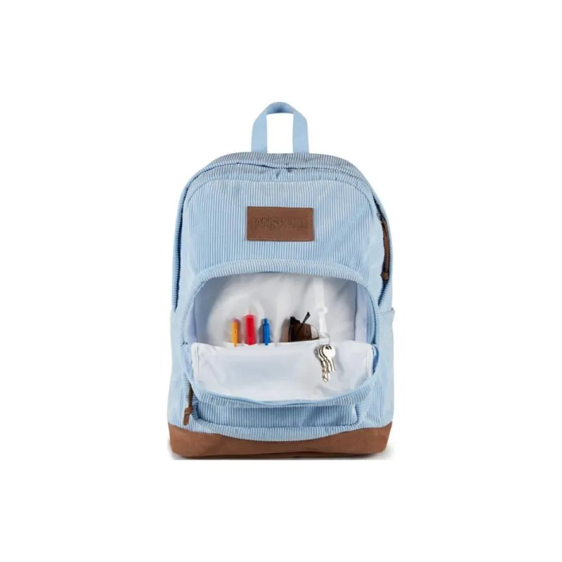 JanSport Corduroy Backpack Unisex Blue-2
