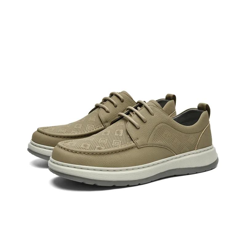 HLA Work Boots Men Low Top Gray/Khaki-6
