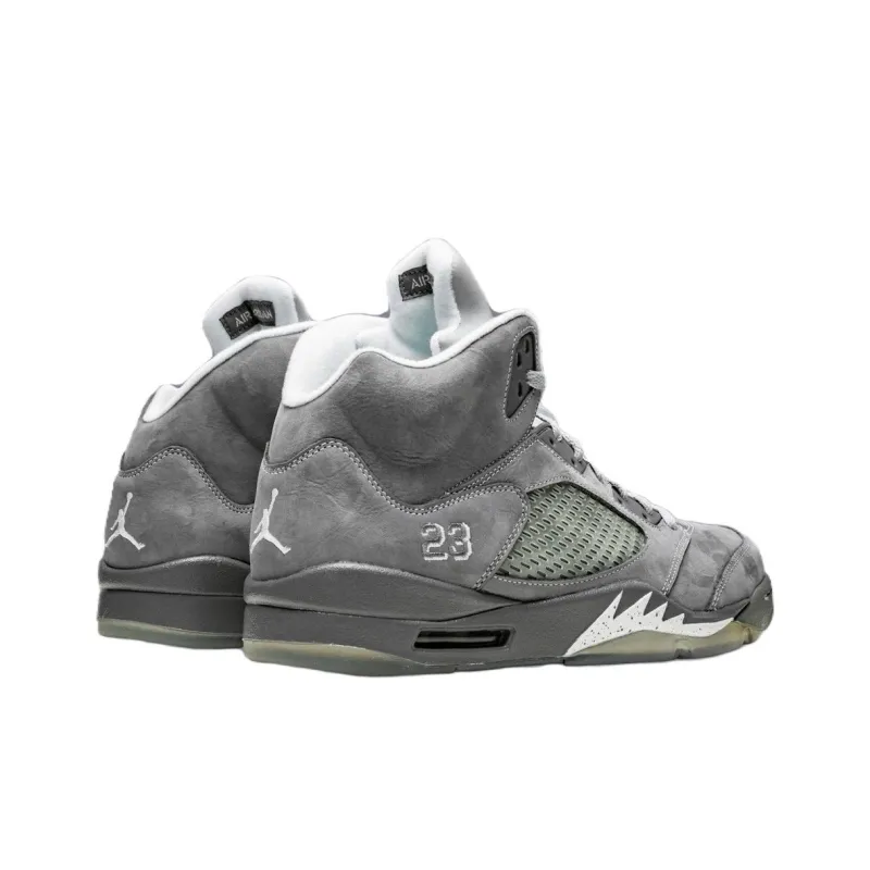Jordan Air Jordan 5 'Wolf Grey' Anti-Slip Wear-Resistant Mid-Top Vintage Basketball Shoes Men's Gray-2