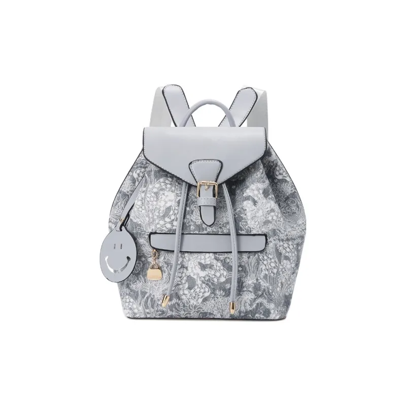 Bansusu PU Backpack Regular Women's Morandi Gray-1