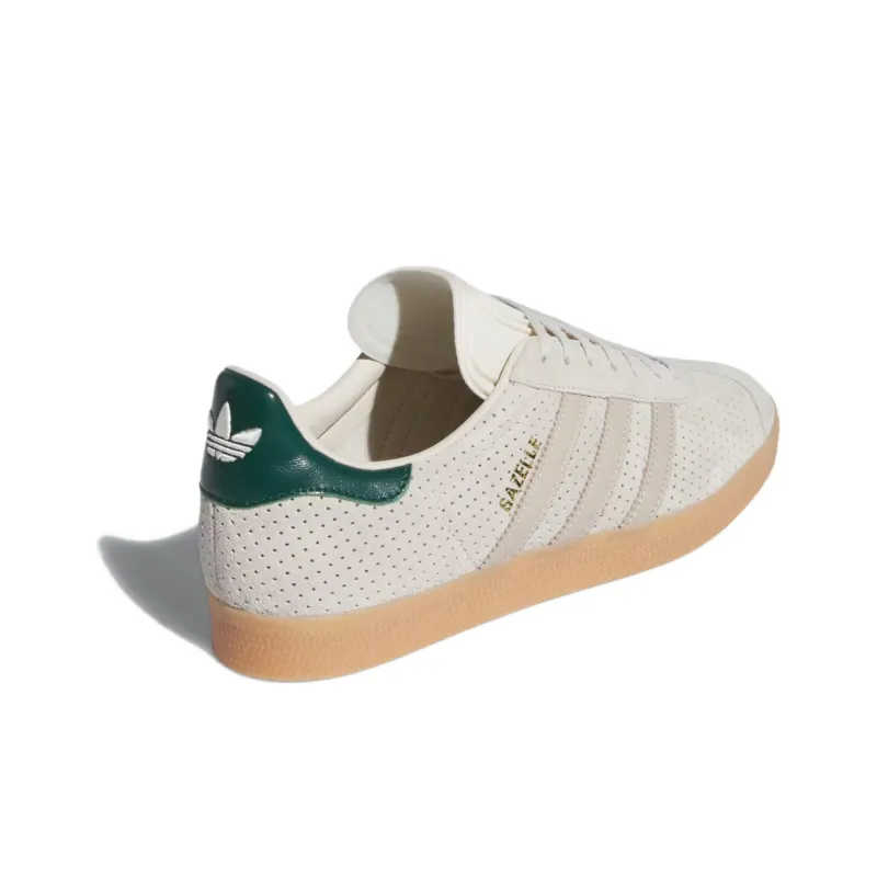 Adidas Gazelle Aluminium Wonder Beige Collegiate Green-3