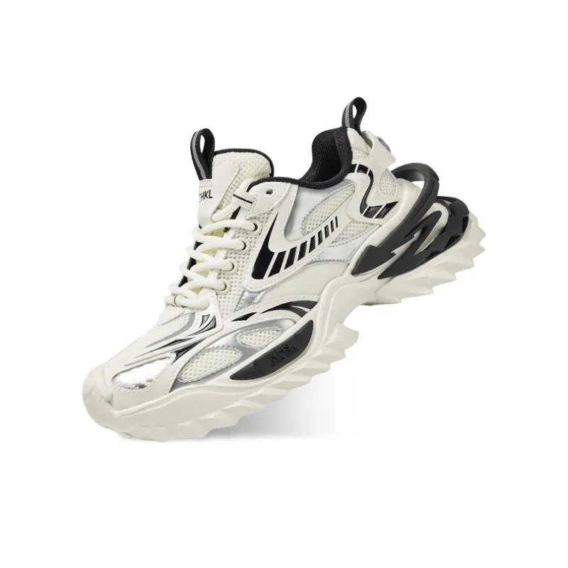 CHERYKALLY Coverage Support Low Top Chunky Sneakers Women's White-5