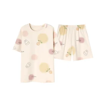 The Story Of The Flower Season Pajama Set Women's Apricot