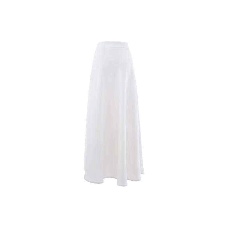 Blovelan Casual Long Skirts Women's Shiny Apricot-1