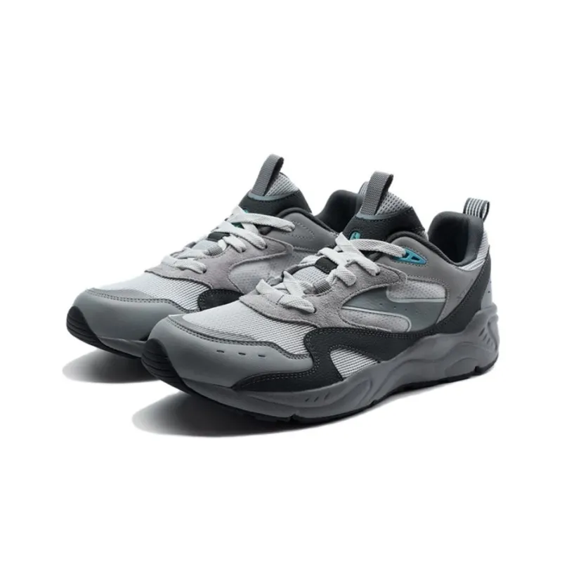 XTEP Newborn Collection Anti-Slip Wear-Resistant Lightweight Coverage Low-Top Casual Shoes Men's Dark Gray-1