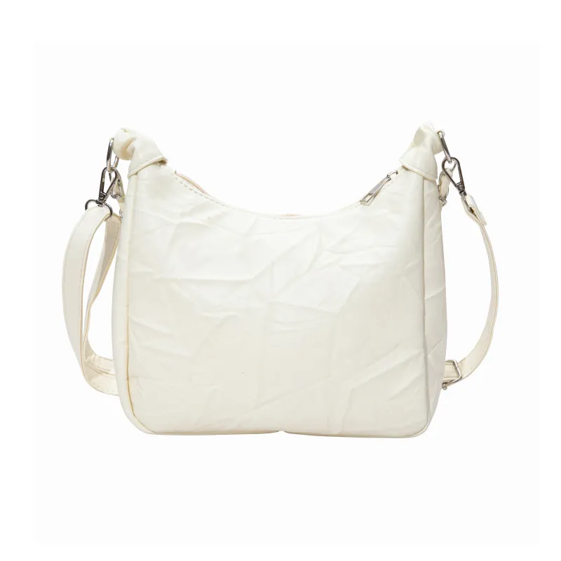 GF Polyester Portable Crossbody Bag, Shoulder Bag Women's White-2