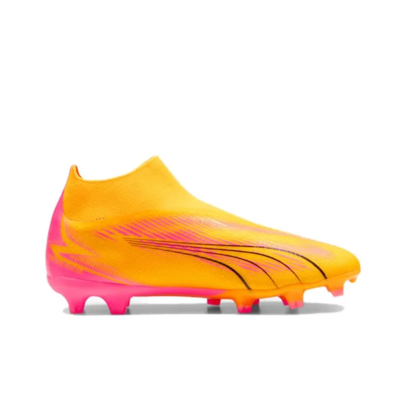 PUMA Ultra Match AG Short Rubber Studs FG Long Rubber Studs Anti Slip Wear Resistant Soccer Shoes Men's Orange-1