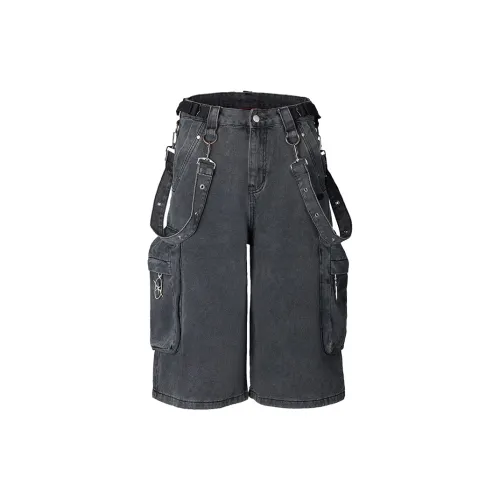 GRKC Denim Shorts Unisex Black