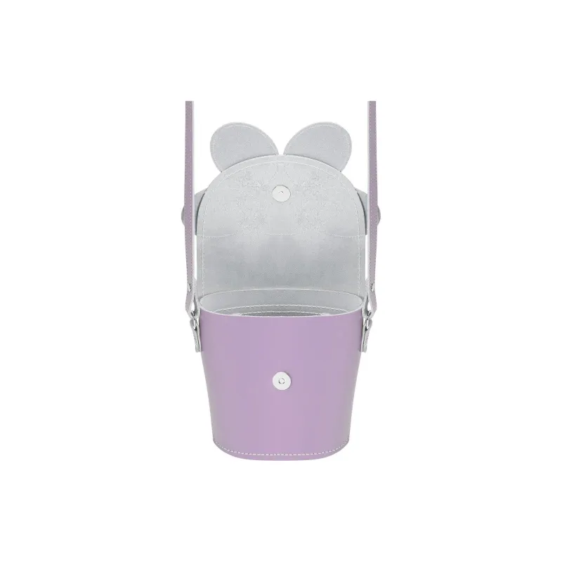 Zatchels Leather Crossbody Bag Shoulder Bag Women's Light Purple-3