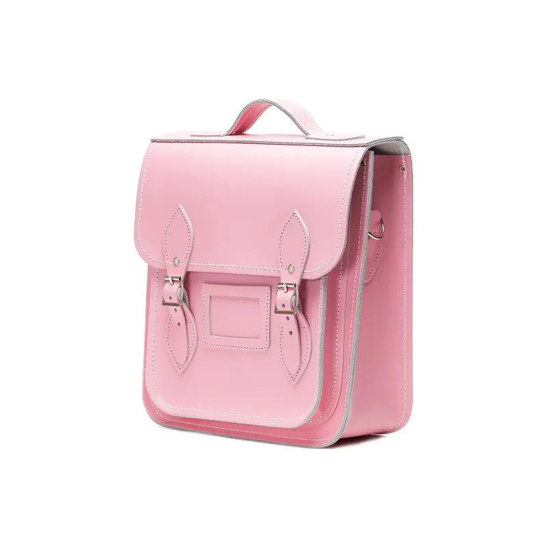 Zatchels Leather Backpack Women's Pink-1