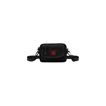 PEAK Fabric Shoulder Bag, Crossbody Bag Regular Unisex Black