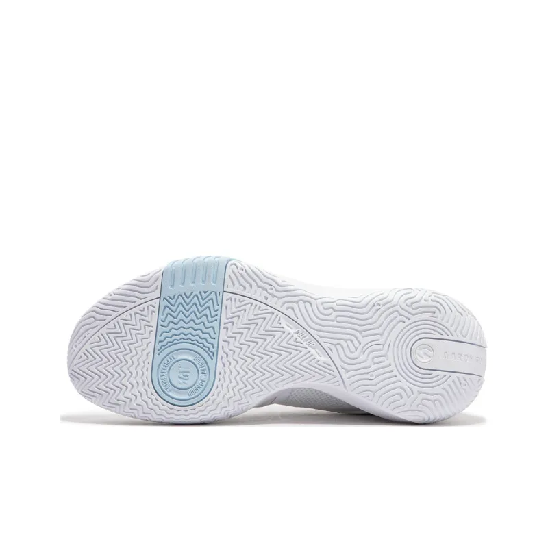 361° Ag Volley Slip Resistant Low Top Basketball Shoes Men's White Blue Orange-4