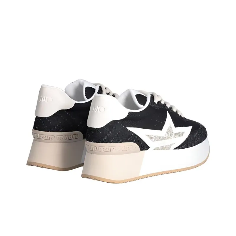 LIU JO Distressed Denim Sneakers-3