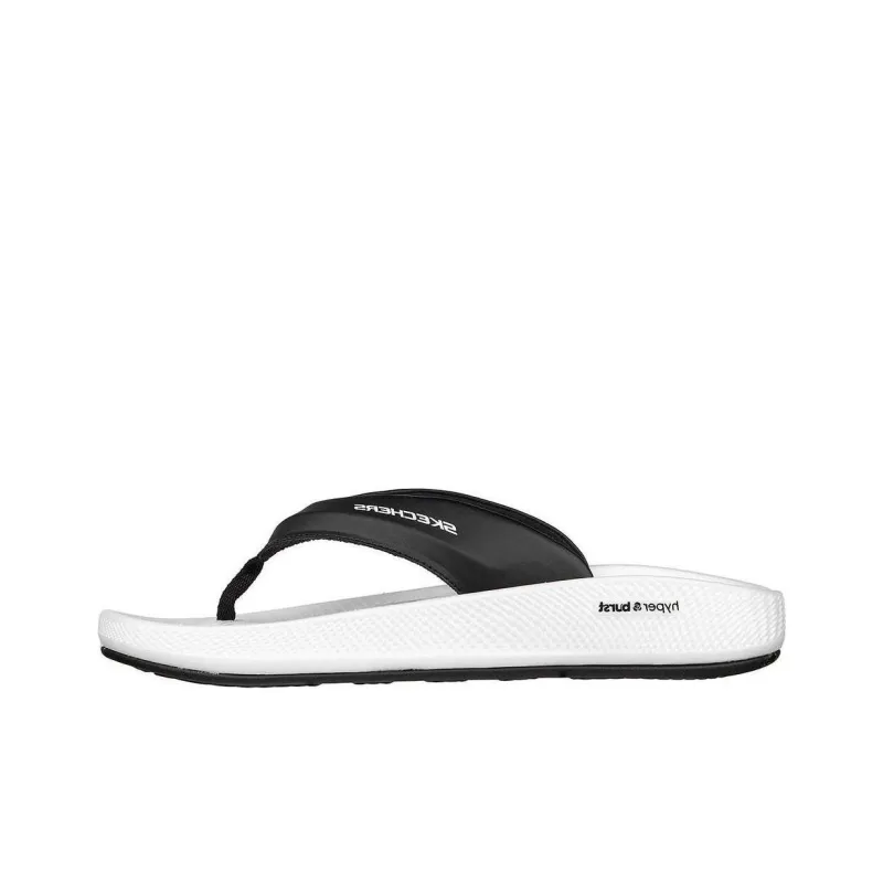 Skechers Hyper Slide Slip Resistant Flip Flops Men's Black White-0