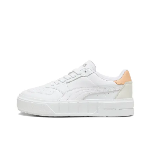 Puma Women's Cali Court Leather 'White Peach Fizz'