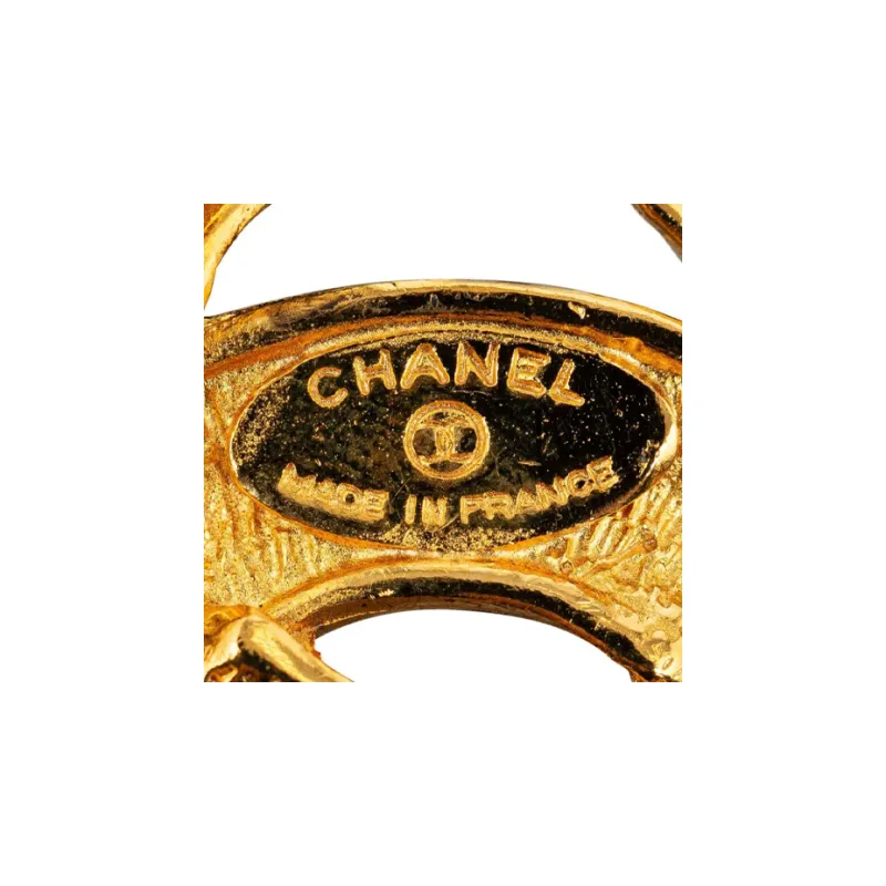 CHANEL 1990s Cc Quilted Brooch-2