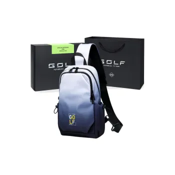 GOLF Fabric Shoulder Bags Fanny Pack Sling Bags Medium Size Men's Ink Blue/Light Blue