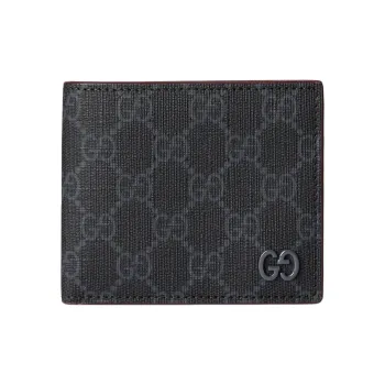GUCCI Supreme Canvas Wallet Unisex Black