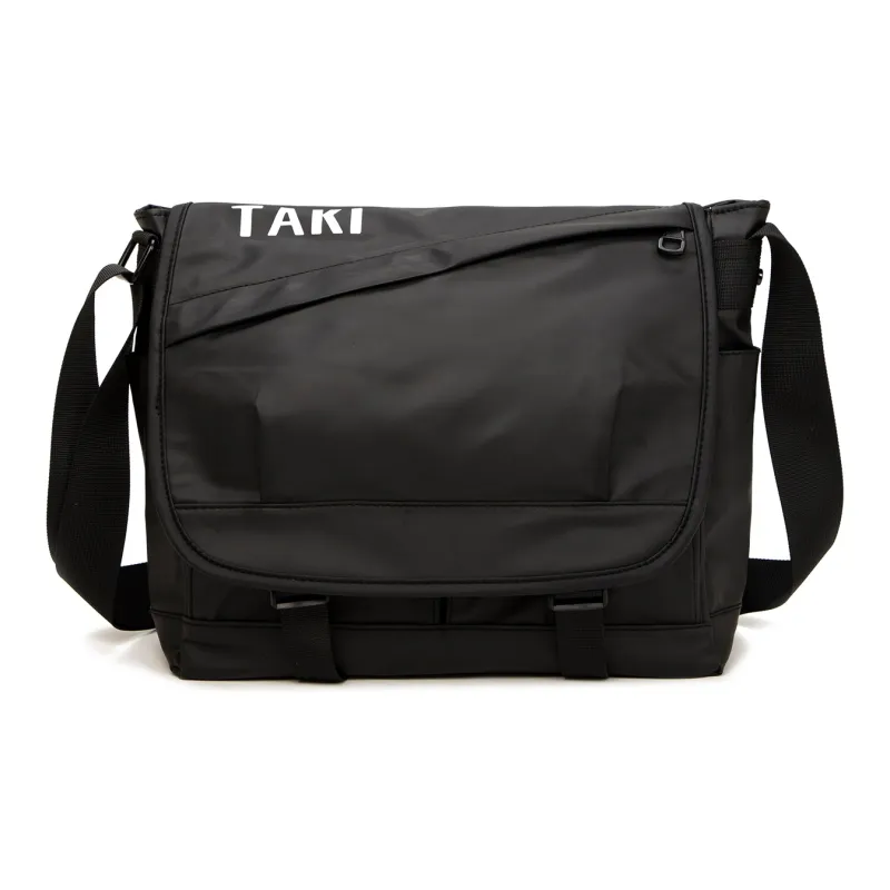 TAKI Synthetic Leather Buckles Crossbody Bag, Shoulder Bag Unisex Black/Gray/Blue/Green-0