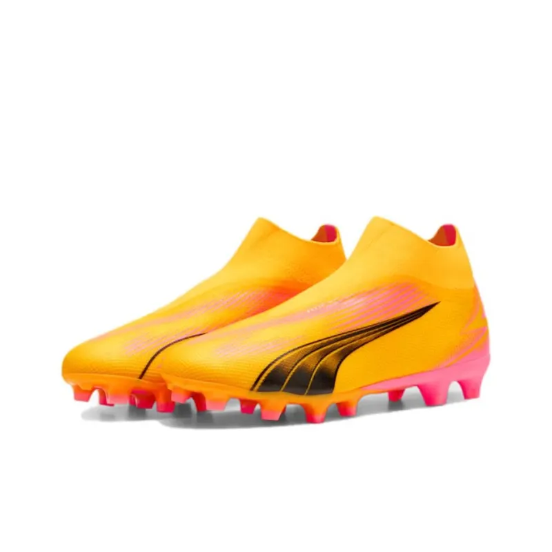 PUMA Ultra Match AG Short Rubber Studs FG Long Rubber Studs Anti Slip Wear Resistant Soccer Shoes Men's Orange-2