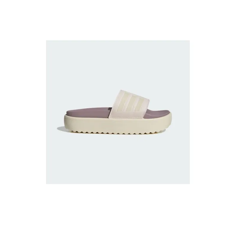 Adidas Adilette Platform Slides Putty Mauve Wonder White Preloved Fig Women's-12