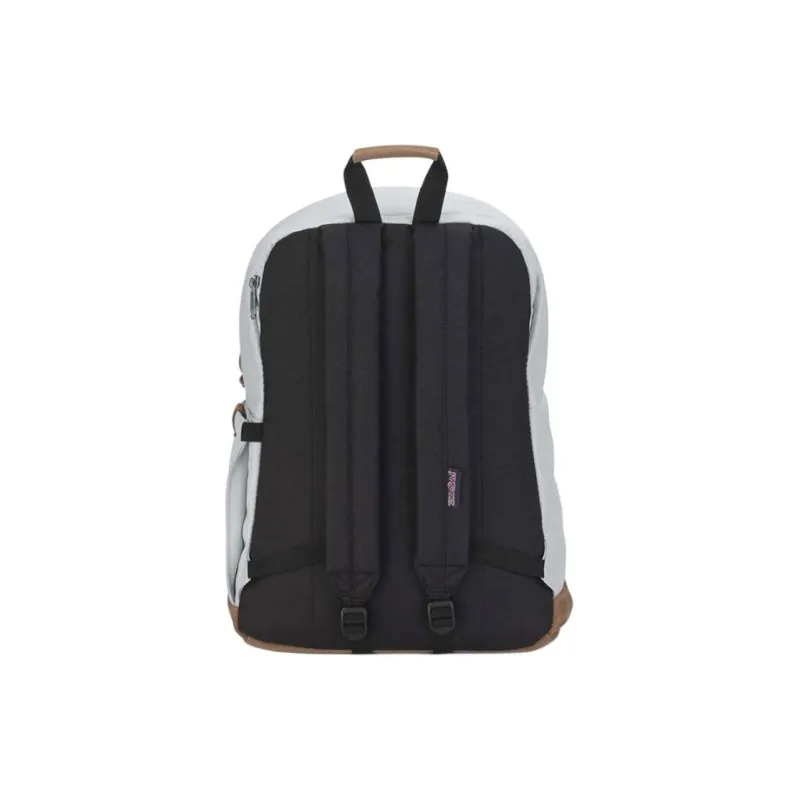 JanSport Suede Leather Backpack Unisex Gray-4