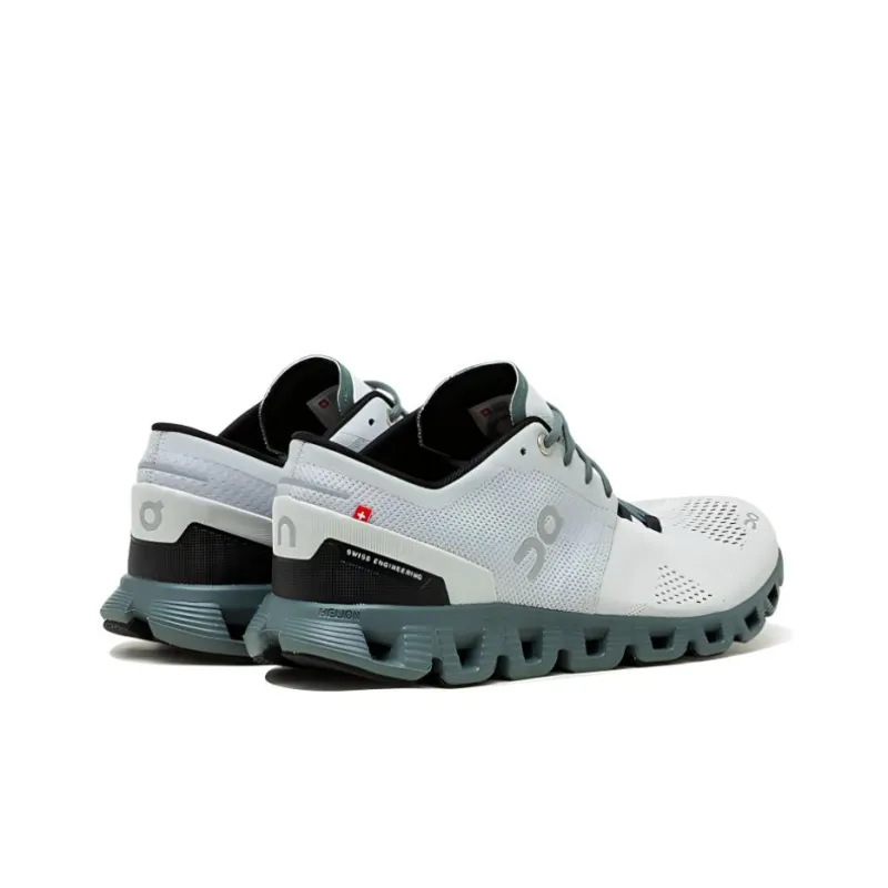 On Running Cloud X Glacier Grey Olive-2
