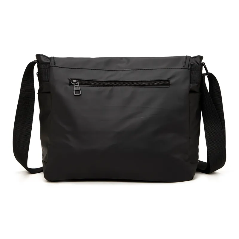 TAKI Synthetic Leather Buckles Crossbody Bag, Shoulder Bag Unisex Black/Gray/Blue/Green-2