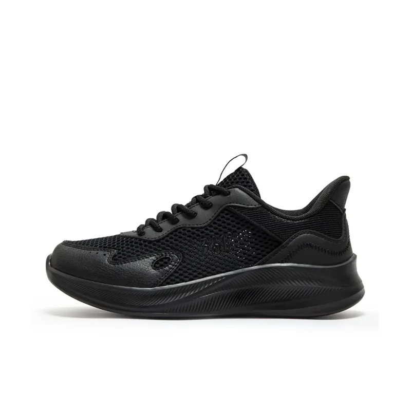 361° Anti Slip Wear Resistant Low Top Running Shoes Women's Black-0