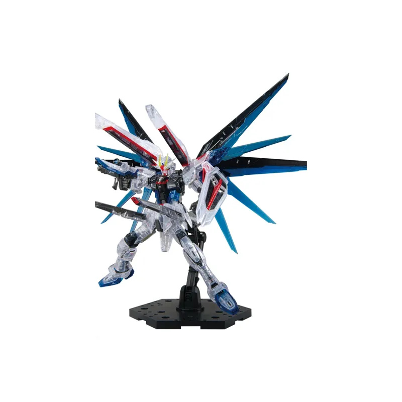 BANDAI Gundam Base Shanghai GCP Limited RG 1/144 Freedom Gundam VER.GCP Color Transparent Assembled Models-2