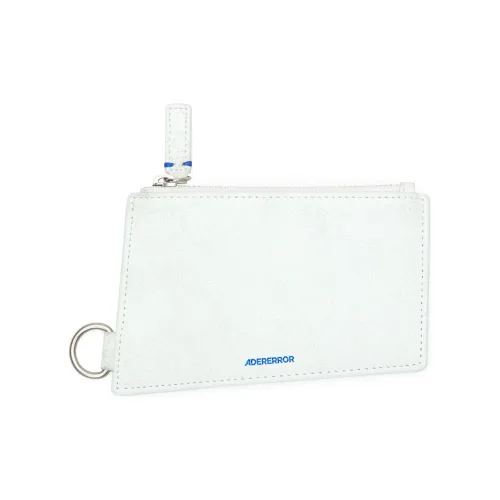 ADER ERROR Cow Leather Coin Purse Unisex White