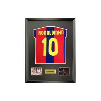 Three For 07-08 Ronaldo Ronaldinho Signed Soccer Apparel Jersey With SA Certificate Collection