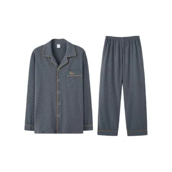 MIIOW Pajama Set Men's Gray English
