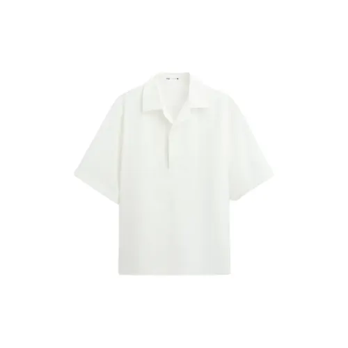 ZARA Shirts Men Frosted White