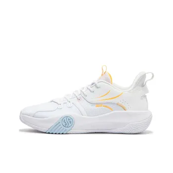 361° Ag Volley Slip Resistant Low Top Basketball Shoes Men's White Blue Orange