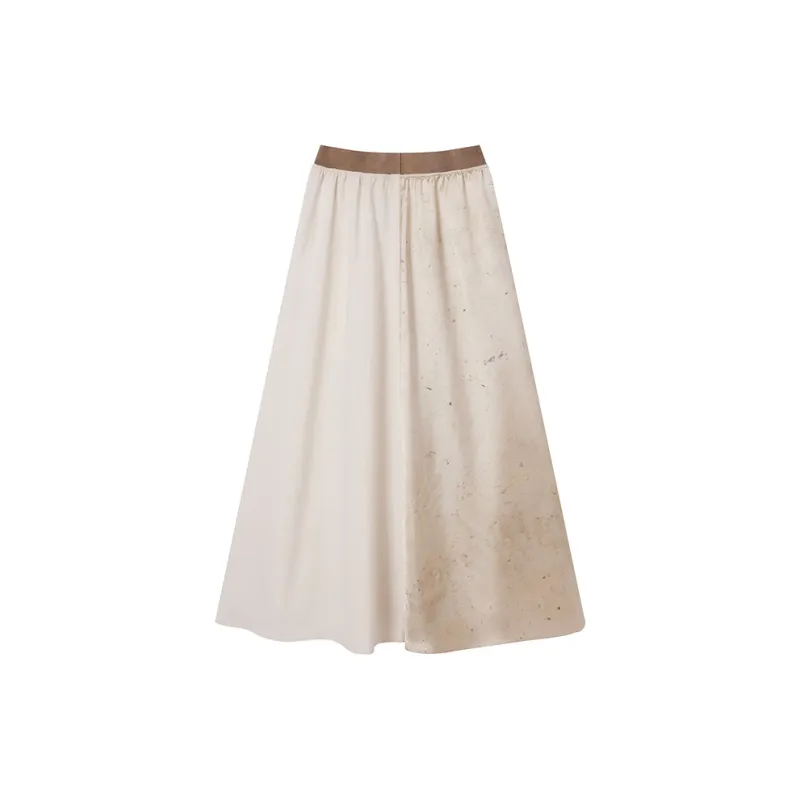 Ouyang Casual Long Skirts Women's Branch Yellow-1