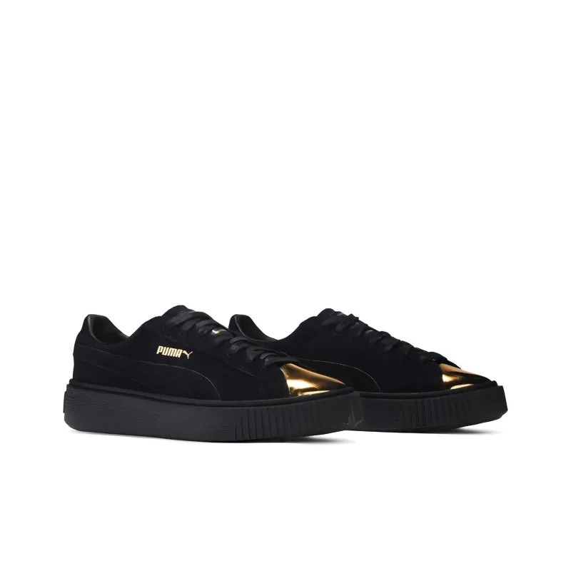 PUMA Suede Platform 'Gold' Women's-3